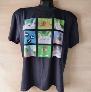 My Neighbor Totoro Unisex Adult Mosaic Style T-Shirt Vintage 80s